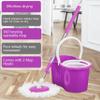 360 Degree Spinning Mop Bucket Home Cleaner With Two Mop Heads in Purple Color view 3