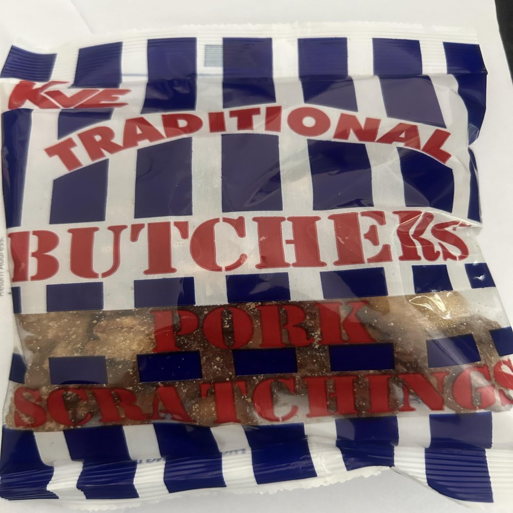 KVE Butchers Pork Scratchings 1 x 100g Traditional Black Country Favourites