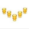 Armerah Basin 810RL Ringless Drip Tip RDA RTA eCig Tanks Short/Extra-Wide Glass 5 Pack Orange view 1