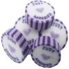 100 x Lilac & Purple Wedding Favour Individually Wrapped Rock Sweets with JUST MARRIED. Summer Fruits Flavour - VEGAN view 1