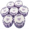 100 x Lilac & Purple Wedding Favour Individually Wrapped Rock Sweets with JUST MARRIED. Summer Fruits Flavour - VEGAN view 4