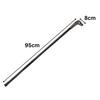 Gadgetzone Vintage Dog Head Walking Stick Cane - Pewter Silver Handle, Black Iron Shaft, Mobility Aid & Walking Sticks for Women & Men, Non-Slip Rubber Ferrule, Fancy Dress & Collectors Cane view 3