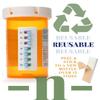 TAKE-N-SLIDE Peel and Stick Reusable for 12+Refills, Pill/Medication/Vitamin/Pet Med Tracker& Reminder, Attach to Your Bottle, Organizer-Free, CurvedBack (White, 5-Pack) view 4