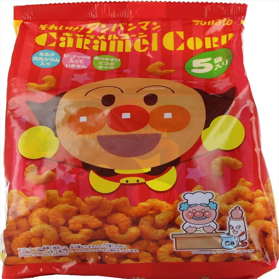Anpanman Caramel Cone 13 g  5 Bags  10 Japan Snack Dagashi Potato Chips
