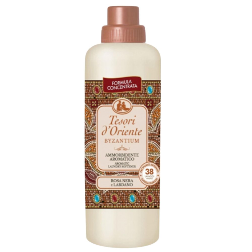 3x Tesori d'Oriente Fabric Clothes Softener Black Rose & Labdanum Scent 750ml