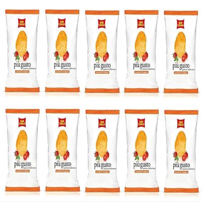 10x San Carlo pi Gusto Passione Mediterranea Chips Potato Chips Salted 50 g
