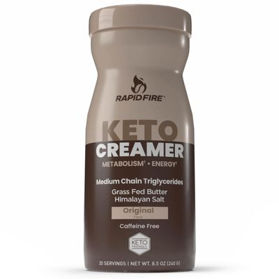 Rapid Fire Ketogenic Creamer with MCT Oil for Coffee or Tea, 8.5 oz. (20 servings)