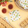 100 Pack White Daisy Afternoon Tea Napkins, Paper Serviettes, 16.5 x 16.5 cm view 4