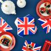 100 Pack Union Jack Party Napkins Serviettes, Red White and Blue Napkins for Royal Theme Tableware Party Supplies, British GB UK Sporting Event, 33cm x 33cm view 2