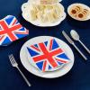 100 Pack Union Jack Party Napkins Serviettes, Red White and Blue Napkins for Royal Theme Tableware Party Supplies, British GB UK Sporting Event, 33cm x 33cm view 3