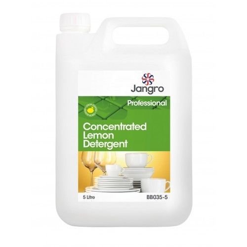 Concentrated Washing Up Liquid Jangro Lemon Detergent 1 x 5L