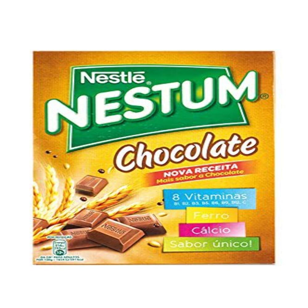 Breakfast Cereals with Chocolate, NESTL, Country of Origin Portugal, Box 250g - Flocos de Cereais NESTUM Chocolate 250g