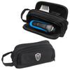 Damero Travel Organizer Men Grooming Storage Bag with Two Compartments for Electronic Shaver Hair Clipper Beard Trimmer and Attachment Roomy Lightweight and Portable Black view 1