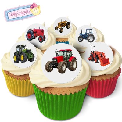 24 Fabulous Edible Wafer Cake Toppers: Tractors