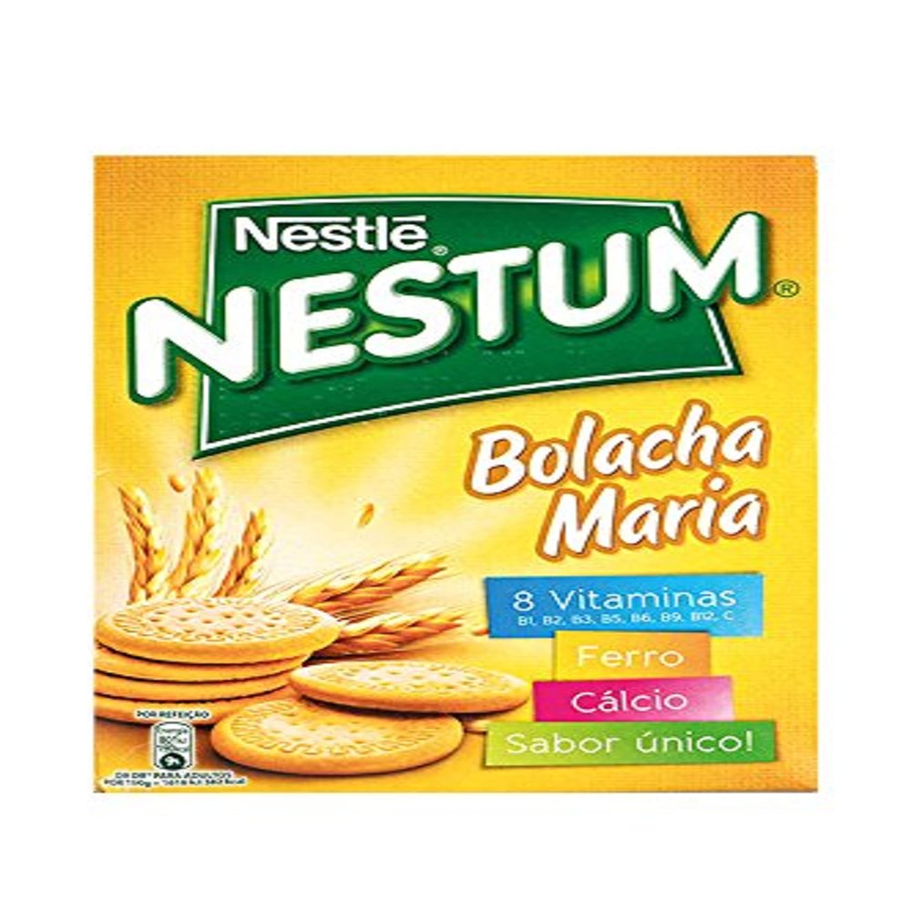 Breakfast Cereals with Maria-Cokies, NESTL, Country of Origin Portugal, Box 250g - Flocos de Cereais NESTUM Bolacha Maria 250g