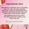 Twinings Superblends Glow Tea - Strawberry & Cucumber Green Tea with Aloe Vera & Biotin for Skincare & Hair Care, 80 x Biodegradable Tea Bags view 3