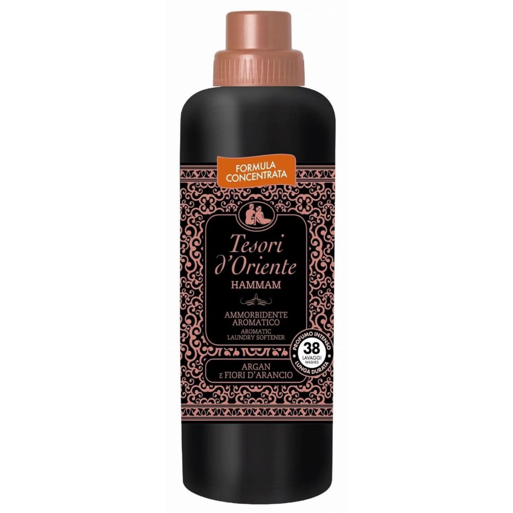 6x Tesori d'Oriente Hammam Fabric Clothes Softener with Argon Oil & Orange Blossom 750ml