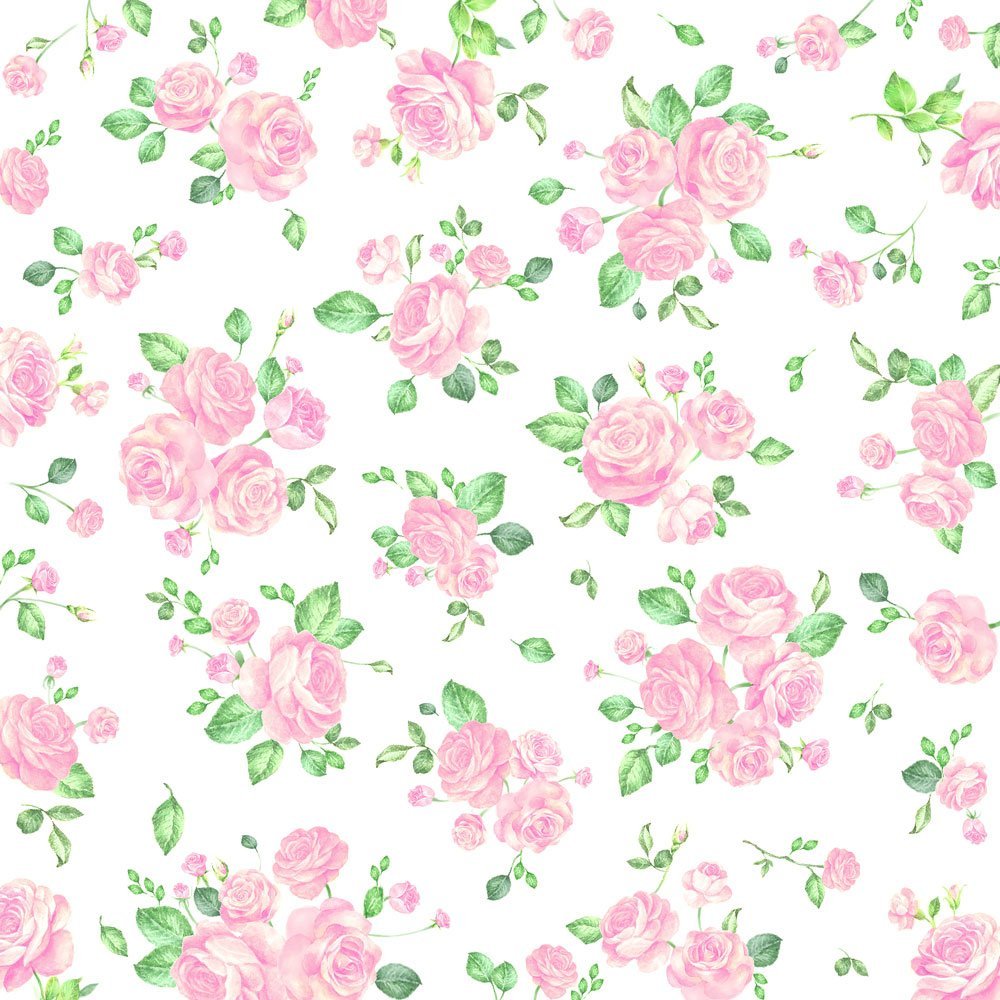 20 Napkins Rose Petals Small Pink Floral Vintage 33 x 33 cm