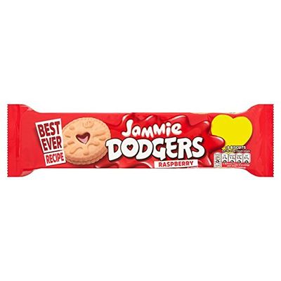 Jammie Dodgers 8 Raspberry Flavour 140g (Pack of 18 x 140g)