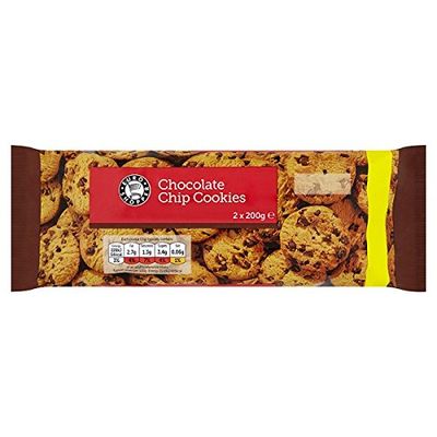 Euro Shopper Chocolate Chip Cookies 2 x 200g (Pack of 12 x 400g)