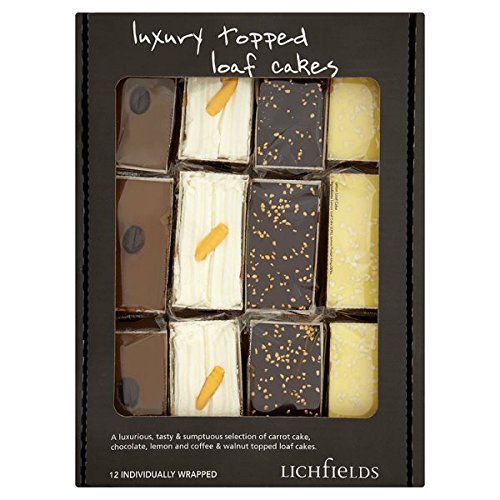 Lichfields 12 Luxury Topped Loaf Cakes (Pack of 12 x Sgl)