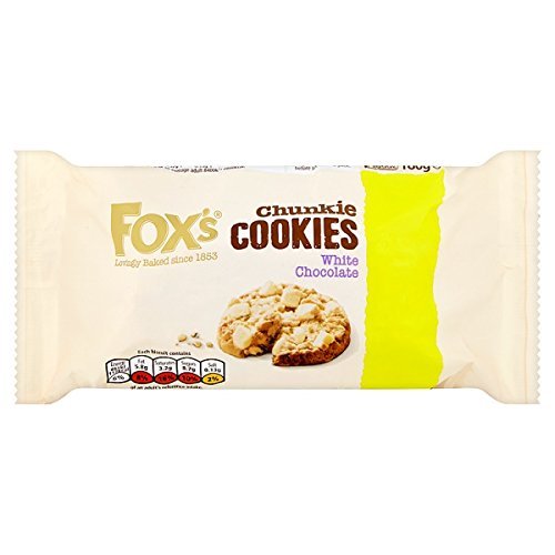 Fox's Chunkie Cookies White Chocolate 180g (Pack of 9 x 180g)