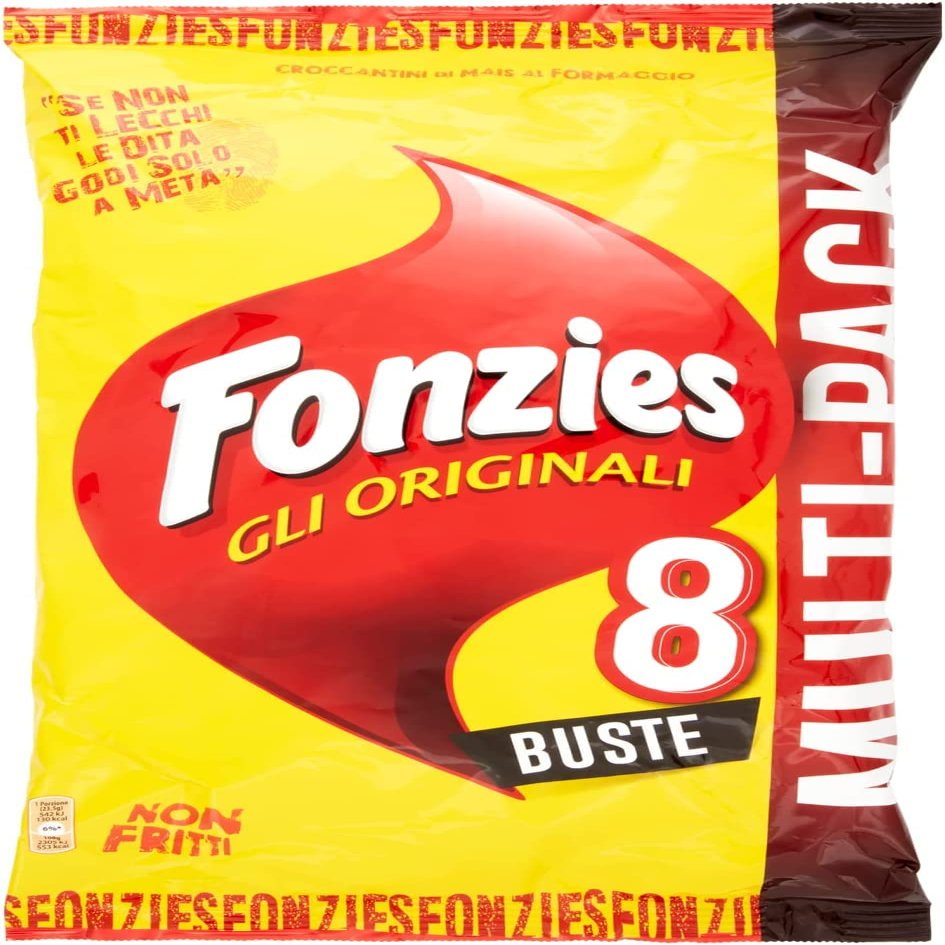 40x Fonzies Corn Snack with Cheese (5 8 Pack)23g Crisps Potato Chips