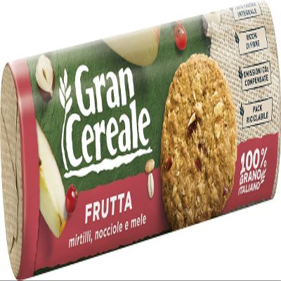 6x Mulino Bianco Gran Cereale Cereal Biscuits Cookies with Fruit and Fibre 250g