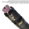 Armerah Abstract 810 Drip Tip eCig Mouthpiece Short/Wide Resin/Steel 5 Pack Pink view 4