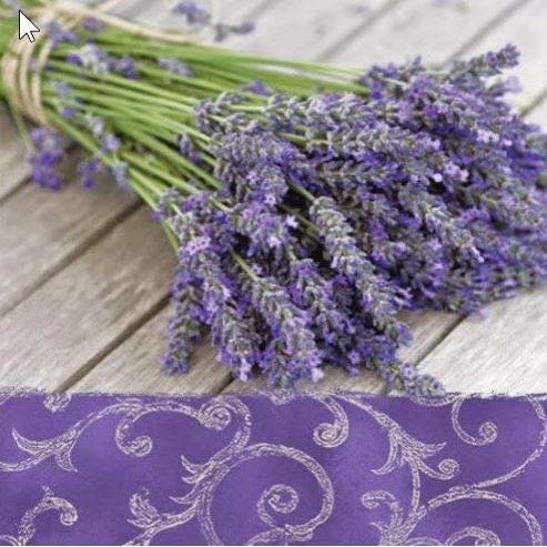 20 napkins lavender bouquet on wood/lavender/flowers/summer 33 x 33 cm