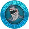Great White Shark - Any Size (4in - 7.5in) Personalised Edible Cake Topper on Premium Icing view 1