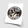 Boston Terrier Dog - Any Size (4in - 7.5in) Personalised Edible Cake Topper on Premium Icing view 2