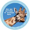Wild African Giraffe - Any Size (4in - 7.5in) Personalised Edible Cake Topper on Premium Icing view 1