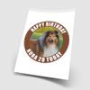 Rough Collie Dog - Any Size (4in - 7.5in) Personalised Edible Cake Topper on Premium Icing view 2