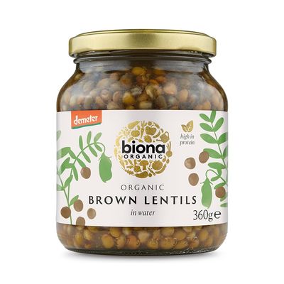 Biona Organic Brown Lentils, 360 g, Pack of 6