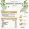Biona Organic Brown Lentils, 360 g, Pack of 6 view 2