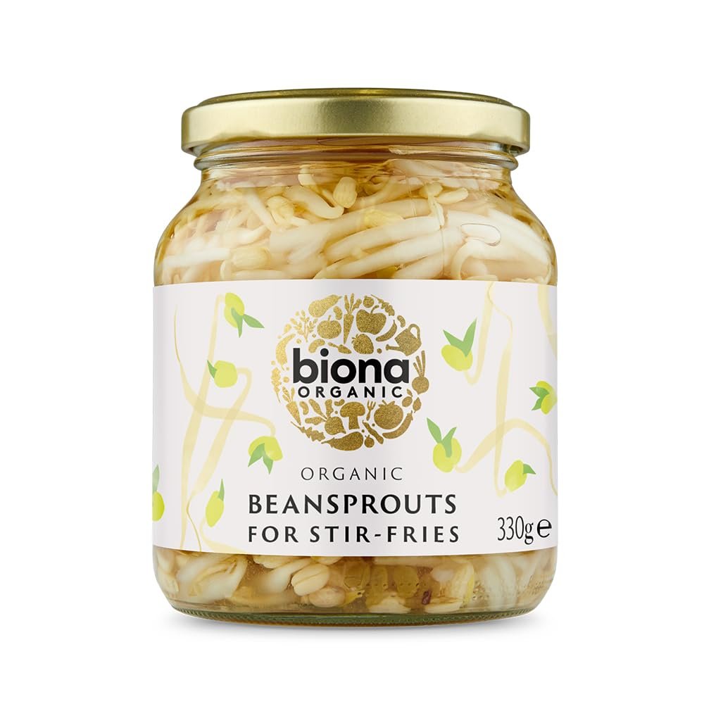 Biona Organic Bean Sprouts, 330 g, Pack of 6