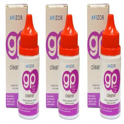 Avizor GP Gas Permeable Rigid Contact Lens Cleaner 30ml X3 Pack