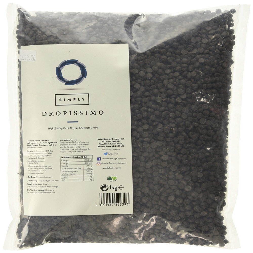 Simply Plain Chocolate Dropissimo, 1 kg