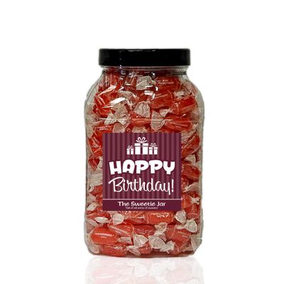 Aniseed Twist 1.8kg Large Sweet Jar  A Personalised Gift Jar Filled with Your Favourite Retro Sweets! (Happy Birthday)