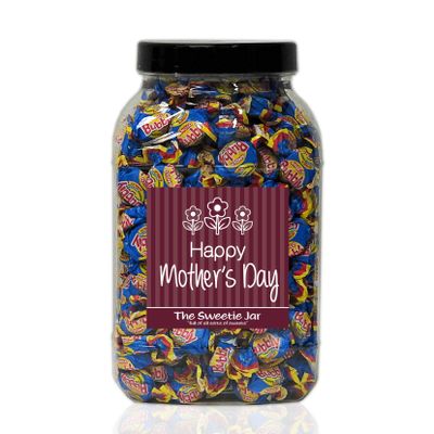 Anglo Bubbly Bubble Gum 1.5kg Sweet Jar  A Personalised Gift Jar Filled with Your Favourite Retro Sweets! (Happy Mothers Day)