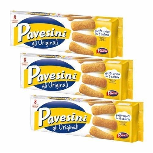 3X Barilla Pavesi Pavesini GLI Originali Italian Biscuits Cookies 200g Snack