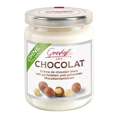 Chocolate Spread White with Macadamia Nuts 250 gr. - Grashoff 1872
