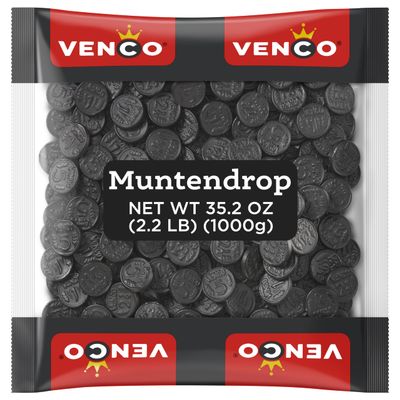 Venco - Coins (Muntendrop) Liquorice 1kg x 1