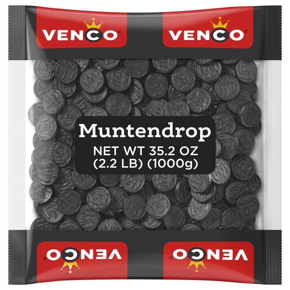 Venco - Coins (Muntendrop) Liquorice 1kg x 1