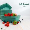 Green Molded Pulp Fiber Berry/Produce 1.5 Quart Basket (Set of 12) view 4