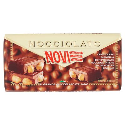 6X Novi Nocciolato Gianduia Italian Chocolate with Hazelnuts 130g