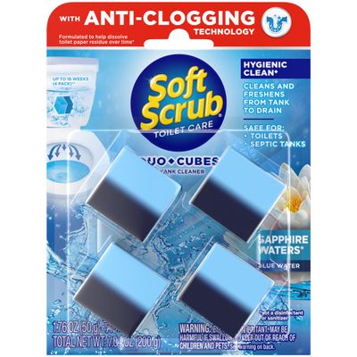 Soft Scrub 7 Pack - Duo Cubes Toilet Bowl Cubes, Sapphire Waters, 4-Ct. - 2260692