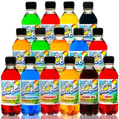 Slush | Snow Cone Syrup | Compatible with ALL Slush Puppy Machines | Giant Multi Packs (15 Pack)