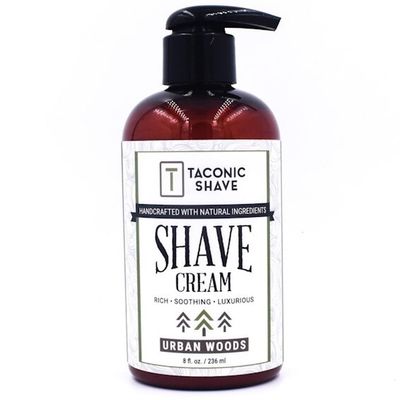 Taconic Shave Creams in Pump Bottles (Urban Woods)